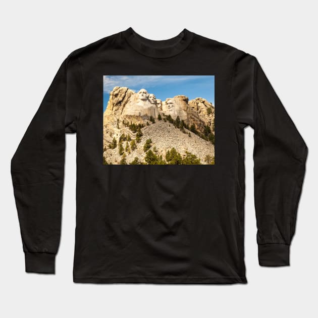 Mount Rushmore National Memorial - Black Hills, South Dakota Long Sleeve T-Shirt by mcdonojj